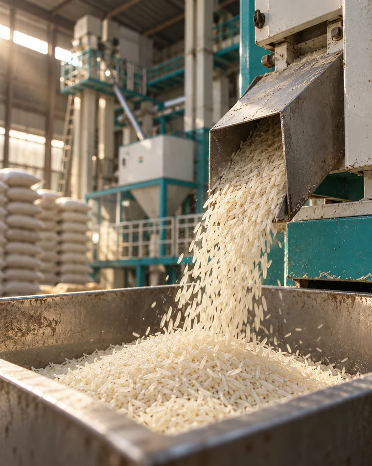Grain separating across a grading deck