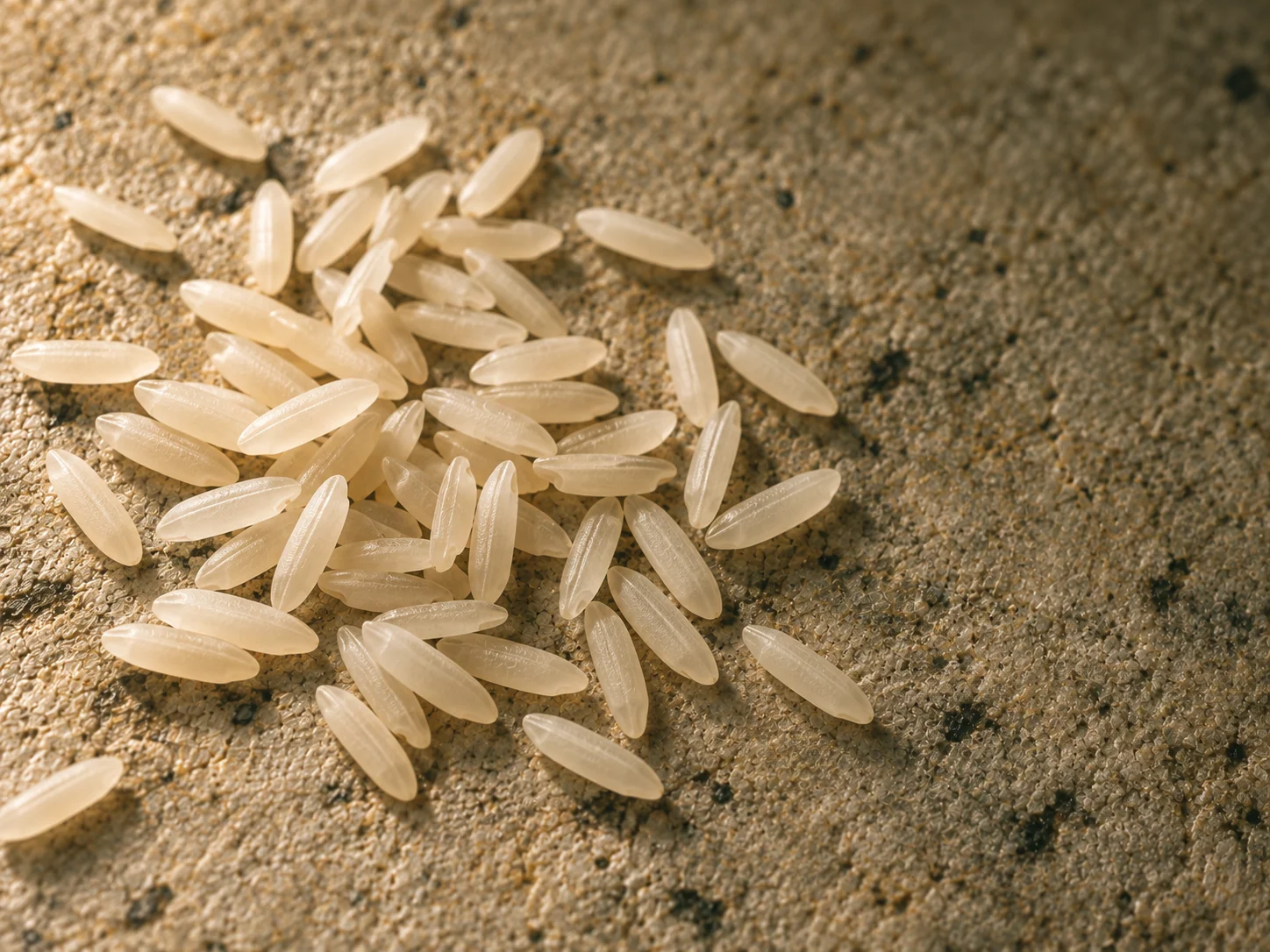 Creamy Sella Pusa grains, grouped