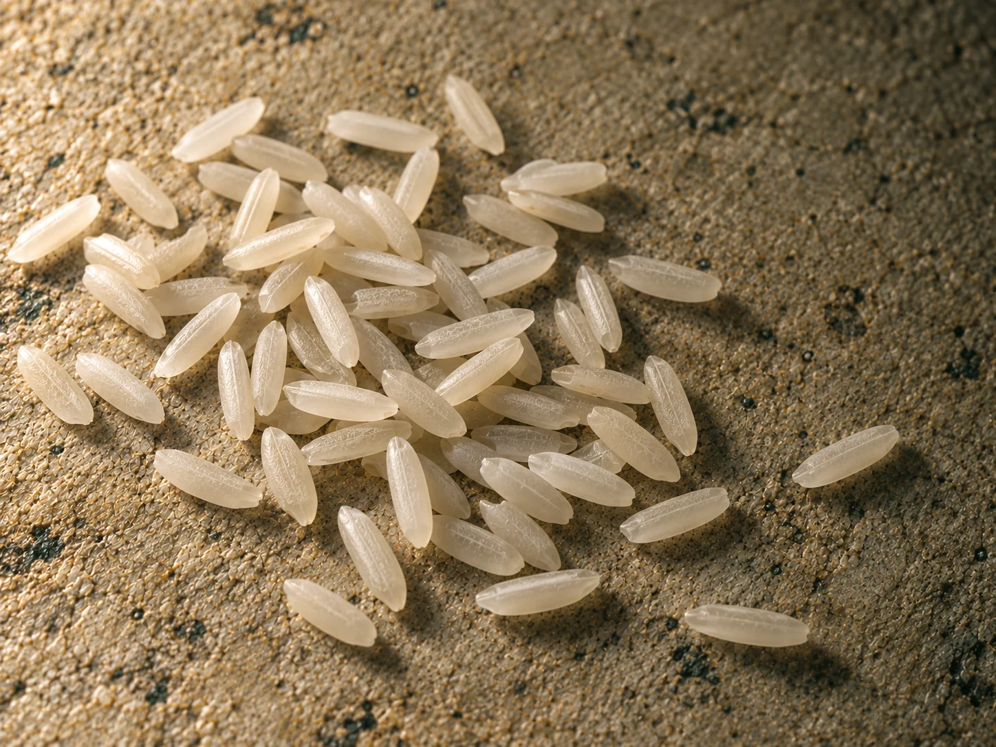 Raw Pusa grains, grouped